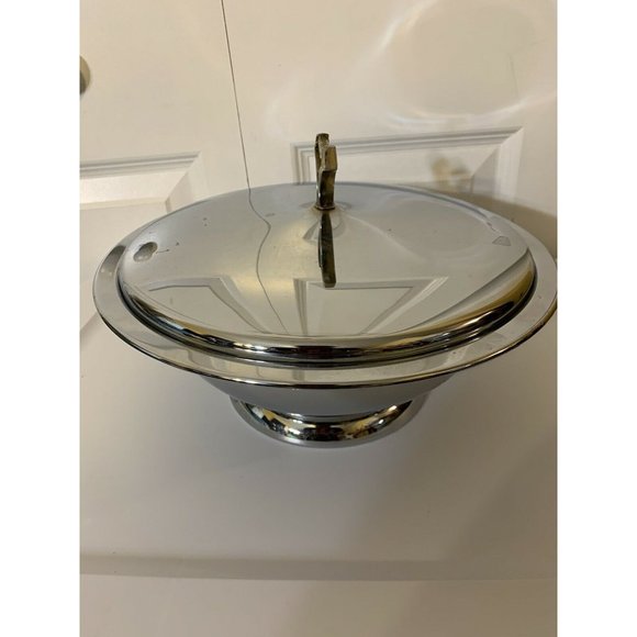 Vintage Kromex‎ USA Chrome 11.5" Round Serving Dish Bowl Catering Hotel Wedding - Picture 6 of 12